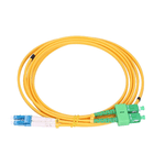 Extralink SC/APC-LC/UPC | Patchcord | Monomodale, Duplex, G652D, 3mm, 1m