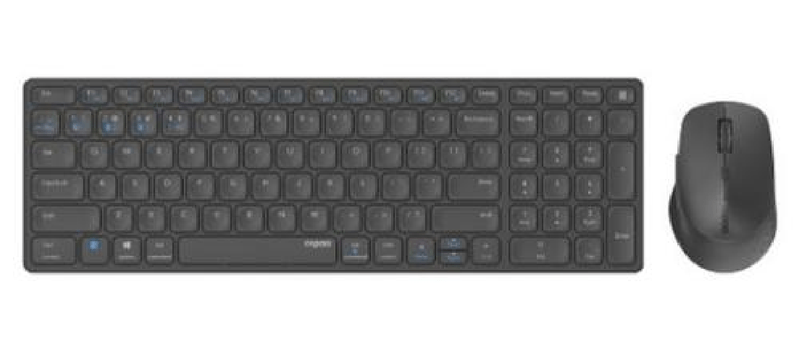 Hama-9700M-tastiera-Mouse-incluso-QWERTY-Tedesco-Grigio