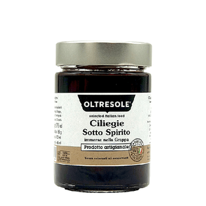 CILIEGIE SOTTO SPIRITO ALLA GRAPPA 300 g | Oltresole