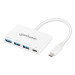 Manhattan 168434 hub di interfaccia USB 3.2 Gen 1 (3.1 Gen 1) Type-C 5000 Mbit/s Bianco