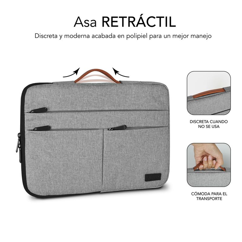 SUBBLIM-SUBLS-AP36051-borsa-per-laptop-396-cm--15.6--Custodia-a-tasca-Grigio