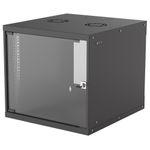 Intellinet 714808 rack 9U Da parete Nero (NETWORK CABINET WALL MOUNT 9U- - [BASIC] 560MM BLACK FLATPACK)