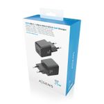 AISENS-ASCH-25W2P015-BK-Caricabatterie-per-dispositivi-mobili-Universale-Nero-AC-Ricarica-rapida-Interno