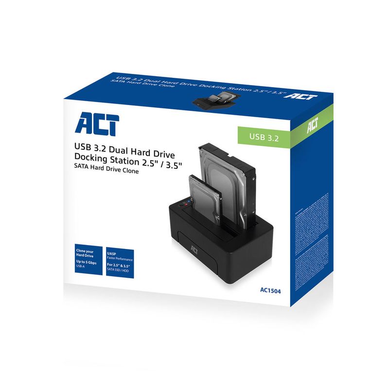 Stazione-base-ACT-AC1504-per-stazioni-operative-USB-3.2-Gen-1--3.1-Gen-1--Type-B-Nero