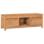 vidaXL Mobile Porta TV 100x30x35 cm in Legno Massello di Teak