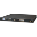 PLANET GSW-1820VHP switch di rete Non gestito Gigabit Ethernet (10/100/1000) Supporto Power over Ethernet (PoE) 1U Blu