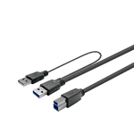 Vivolink PROUSB3AB3C-DUAL cavo USB (USB 3.0 ACTIVE CABLE A MALE - - B MALE 3m - Warranty: 144M)