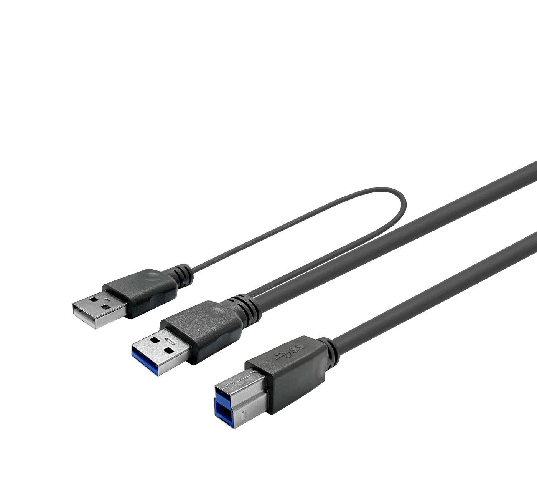 Vivolink-PROUSB3AB3C-DUAL-cavo-USB--USB-3.0-ACTIVE-CABLE-A-MALE-----B-MALE-3m---Warranty--144M-