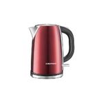 Grundig WK 6330 bollitore elettrico 1,7 L 3000 W Rosso, Acciaio inossidabile