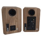 Altoparlanti-amplificati-da-circa-60-W-RMS-Bluetooth-5.0---Custodia-in-legno---RCA-ottico-coassiale-USB---Include-staffa-a-parete---Colore-legno