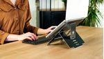 R-Go-Tools-Riser-R-Go-supporto-portatile-flessibile-regolabile-nero--RISER-FLEXIBLE-LAPTOP-STAND---ADJUSTABLE-BLACK-