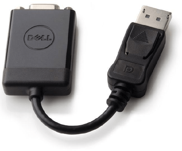 Display Port to VGA Adapter - 492-11715, DisplayPort, VGA, - Male, Male, 1.1a, 1920 x 1200 pixels - Warranty: 12M