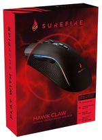 SureFire-Hawk-Claw-mouse-Giocare-Mano-destra-USB-tipo-A-Ottico-6400-DPI