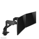 Up-to-35-Inch---Flat-Screen-Monitor-Arm---2-Screens---Full-Motion---Clamp-Grommet---Black