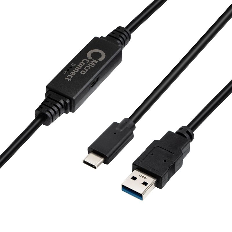 Microconnect-USB-C-to-USB-3.0-A-cable-5m-cavo-USB-USB-3.2-Gen-1--3.1-Gen-1--USB-C-USB-A-Nero--USB3.0-A-to-USB-C-Gen1-Ca