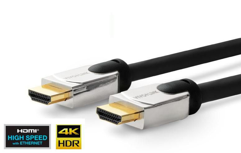 Vivolink-PROHDMIHDM1-cavo-HDMI-1-m-HDMI-tipo-A--Standard--Nero--PRO-HDMI-CABLE-METAL-HEAD---HDMI-2.0-4K-.---Warranty--14