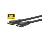 Vivolink PROHDMIFUHD2 cavo HDMI 2 m HDMI tipo A [Standard] Nero (Pro, HDMI 2.1, 8K, 120Hz, 48 - Gb/s, 2m, black . - Warr