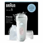 Braun-Silk-epil-5-5-030-Epilatore-Elettrico-Donna-Per-Una-Epilazione-Semplice-Bianco-Rosa