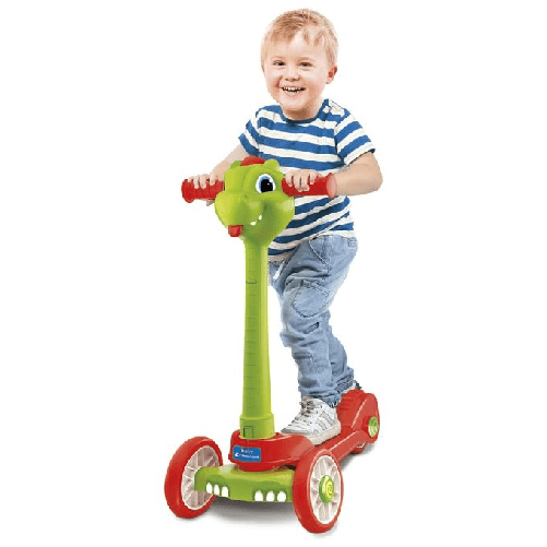 Clementoni-Action--Reaction---Baby-Dragon-Push-Scooter