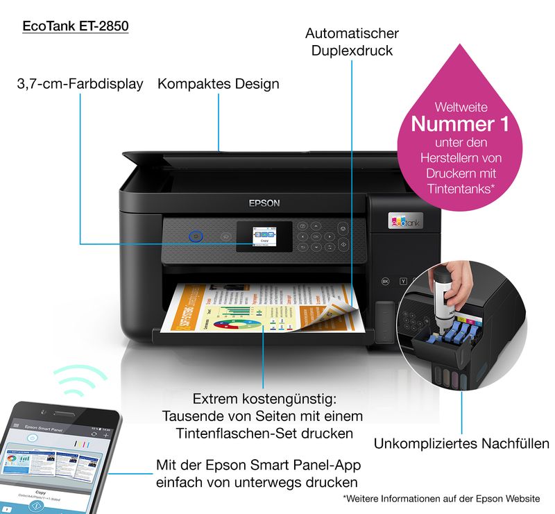 Epson-Multif.-Ink-A4-Colore-Ecotank-Et-2850-10Ppm-Fronte-Retro-Usb-Wifi-3In1