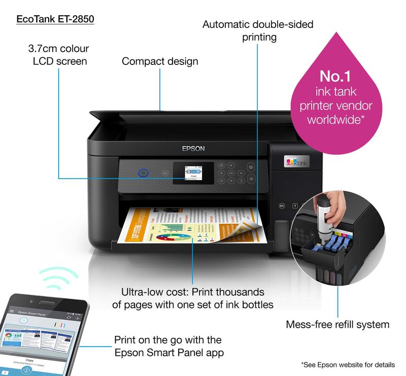 Epson-Multif.-Ink-A4-Colore-Ecotank-Et-2850-10Ppm-Fronte-Retro-Usb-Wifi-3In1