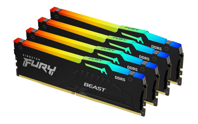 Kingston-Fury-Beast-RGB-128GB-Kit-4x32GB-DDR5-5600MHz-CL40---Memorie-RAM