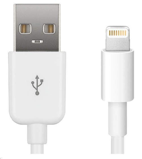 Microconnect-LIGHTNING0.5-cavo-Lightning-05-m-Bianco--Lightning-Cable-MFI-05m-White---8Pin-Lightning---USB-A-Male---Ch