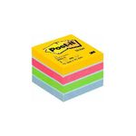 Post-It 2051-U pouch autoadesiva Quadrato Blu, Verde, Rosa, Giallo 400 fogli Autoadesivo