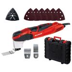 Einhell Multifunktionswerkzeug TE-MG 200 CE (200 W, Konstantelektronik, Staubabsaugung, 6x Schleifpapier, Schaber