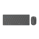 Rapoo Hama 9600M tastiera Mouse incluso Ufficio QWERTY Tedesco Grigio