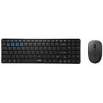 Rapoo 9300M tastiera Mouse incluso Universale RF senza fili + Bluetooth QWERTZ Tedesco Nero