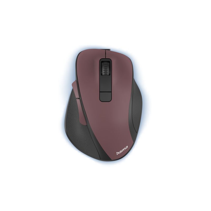 Mouse-wireless-ergonomico-Hama-MW-500-Bordeaux