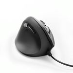 Hama EMC-500L mouse Mancino USB tipo A Ottico 1800 DPI (Vertical Ergonomic Left Handed Mouse BLK - Vertical Ergonomic Ca