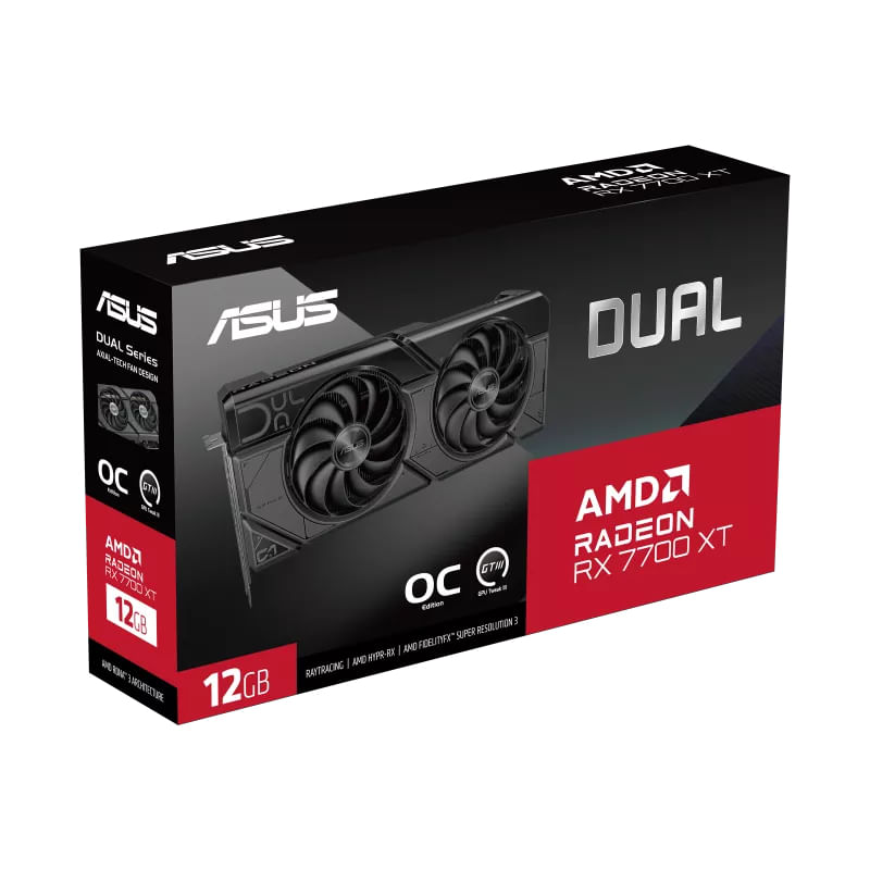 Asus-Vga-Radeon-Rx-7700-Xt-Dual-Rx7700Xt-O12G-12Gb-Gddr6-Hdmi-3Dp-90Yv0Jz0-M0Na00