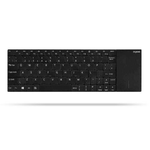 Rapoo E2710 tastiera Universale RF Wireless QWERTZ Tedesco Nero, Acciaio inox