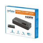 Manhattan-207614-ripartitore-video-HDMI-2x-HDMI--HDMI-4K-SPLITTER-2-PORT-4K-60HZ---MICRO-USB-POWERED-BLACK-