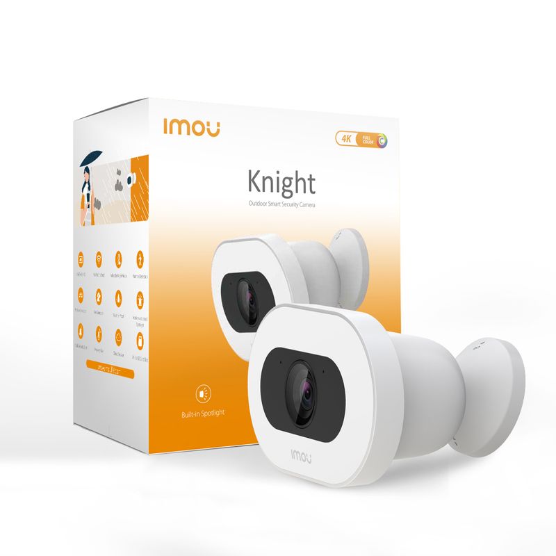 Camera-Bullet-Knight-8Mp-4K-Fc-Imou-2.8Mm-Ir30-Ip66-16X-Wifi-Msd-Mic