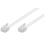 Microconnect MPK191W cavo telefonico 15 m Bianco (ModularCable RJ11 6P/4C 15m - White - 1-4, 2-3, 3-2, 4-1 - Warranty: 3