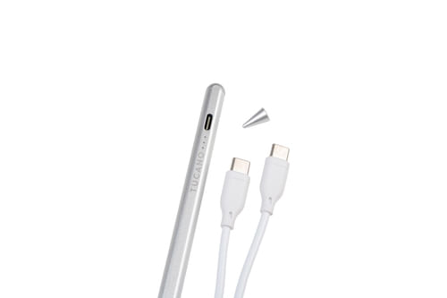 Tucano-Ipad-Stylus-Attiva-Magnetica-Compatibile-Apple-Argento