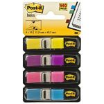 3M Post-It Segnapagina ® Index Miniset colori vivaci - 4 x 35 bandierine