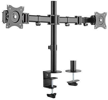 eSTUFF-GLB227001-supporto-da-tavolo-per-Tv-a-schermo-piatto-813-cm--32--Nero-Scrivania--Monitor-Desk-Mount-Dual-VESA---