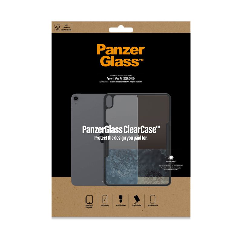 PanzerGlass-292-custodia-per-cellulare-279-cm--11--Cover-Nero--CLEARCASE-BLACK-AB---APPLE-IPAD-AIR-10.9IN-2020-