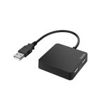 Hama 00200121 hub di interfaccia USB 2.0 480 Mbit/s Nero (Hama External 4-Port USB 2.0 Hub, USB Powered)