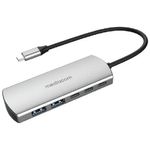 Mediacom MD-C324 hub di interfaccia USB 2.0 Type-C 5000 Mbit/s Alluminio