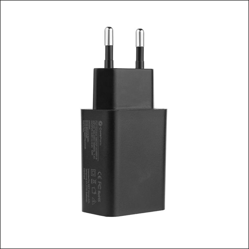 CoreParts-MBXAP-AC0007-B-Caricabatterie-per-dispositivi-mobili-Nero-AC-Interno--USB-Power-Adapter-Black---12W-5V-2.4A-US