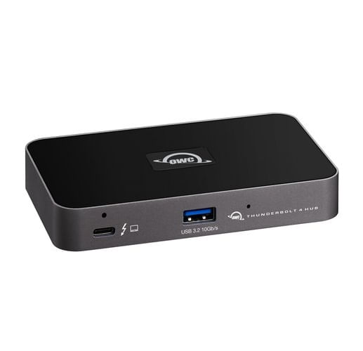 OWC-Thunderbolt-4-Hub---TB4-verso-USB-3.2-Gen2-Type-A---4x-TB4-40Gbps---Per-Mac-M1-Mac-TB3-e-PC-TB4