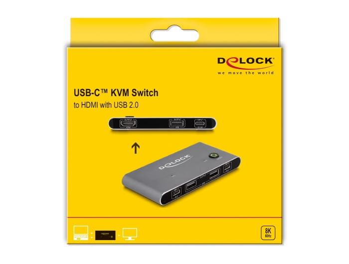 Delock-Switch-KVM-USB-C-a-HDMI-8K-60-Hz-con-USB-2.0