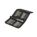 Hama 00200762 cacciavite manuale Set (Hama 24-in-1 Mini Screwdriver Set, Resilient Steel, Leather-Look Case)