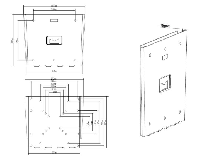 Multibrackets-3008-Supporto-TV-a-parete-1016-cm--40---Nero