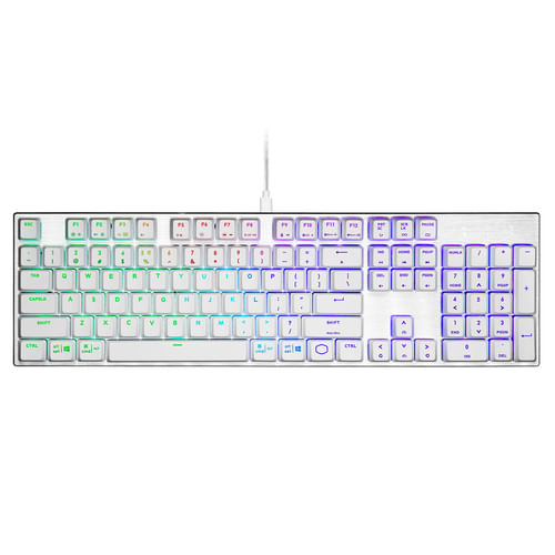 Cooler-Master-Periferiche-SK652-tastiera-USB-QWERTY-Italiano-Argento-Bianco